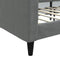 vidaXL - Slaapbank - 90x200 - cm - stof - donkergrijs