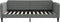 vidaXL - Slaapbank - 90x200 - cm - stof - donkergrijs