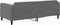 vidaXL - Slaapbank - 90x200 - cm - stof - donkergrijs