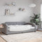 vidaXL - Slaapbank - 90x200 - cm - stof - lichtgrijs