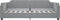 vidaXL - Slaapbank - 90x200 - cm - stof - lichtgrijs