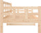 vidaXL - Slaapbank - massief - grenenhout - 80x200 - cm