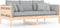 vidaXL - Slaapbank - massief - grenenhout - 90x190 - cm