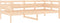 vidaXL - Slaapbank - massief - grenenhout - 90x190 - cm