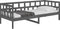 vidaXL - Slaapbank - massief - grenenhout - grijs - 80x200 - cm