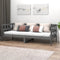 vidaXL - Slaapbank - massief - grenenhout - grijs - 80x200 - cm