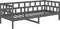vidaXL - Slaapbank - massief - grenenhout - grijs - 80x200 - cm