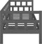 vidaXL - Slaapbank - massief - grenenhout - grijs - 80x200 - cm