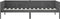vidaXL - Slaapbank - massief - grenenhout - grijs - 90x190 - cm