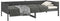 vidaXL - Slaapbank - massief - grenenhout - grijs - 90x190 - cm