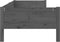 vidaXL - Slaapbank - massief - grenenhout - grijs - 90x190 - cm