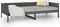 vidaXL - Slaapbank - massief - grenenhout - grijs - 90x190 - cm