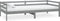 vidaXL - Slaapbank - massief - grenenhout - grijs - 90x200 - cm