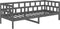 vidaXL - Slaapbank - massief - grenenhout - grijs - 90x200 - cm