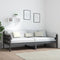 vidaXL - Slaapbank - massief - grenenhout - grijs - 90x200 - cm