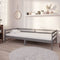 vidaXL - Slaapbank - massief - grenenhout - grijs - 90x200 - cm