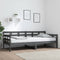 vidaXL - Slaapbank - massief - grenenhout - grijs - 90x200 - cm