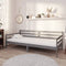 vidaXL - Slaapbank - massief - grenenhout - grijs - 90x200 - cm