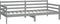 vidaXL - Slaapbank - massief - grenenhout - grijs - 90x200 - cm
