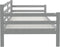 vidaXL - Slaapbank - massief - grenenhout - grijs - 90x200 - cm