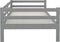 vidaXL - Slaapbank - massief - grenenhout - grijs - 90x200 - cm