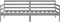 vidaXL - Slaapbank - massief - grenenhout - grijs - 90x200 - cm