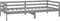 vidaXL - Slaapbank - massief - grenenhout - grijs - 90x200 - cm