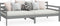 vidaXL - Slaapbank - massief - grenenhout - grijs - 90x200 - cm