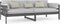 vidaXL - Slaapbank - massief - grenenhout - grijs - 90x200 - cm