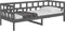 vidaXL - Slaapbank - massief - grenenhout - grijs - 90x200 - cm
