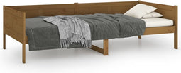 vidaXL - Slaapbank - massief - grenenhout - honingbruin - 80x200 - cm