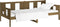 vidaXL - Slaapbank - massief - grenenhout - honingbruin - 80x200 - cm