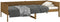 vidaXL - Slaapbank - massief - grenenhout - honingbruin - 80x200 - cm