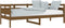 vidaXL - Slaapbank - massief - grenenhout - honingbruin - 80x200 - cm