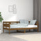 vidaXL - Slaapbank - massief - grenenhout - honingbruin - 90x190 - cm