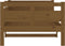 vidaXL - Slaapbank - massief - grenenhout - honingbruin - 90x190 - cm