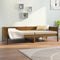 vidaXL - Slaapbank - massief - grenenhout - honingbruin - 90x190 - cm