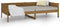vidaXL - Slaapbank - massief - grenenhout - honingbruin - 90x190 - cm