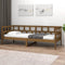 vidaXL - Slaapbank - massief - grenenhout - honingbruin - 90x190 - cm