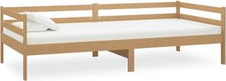 vidaXL - Slaapbank - massief - grenenhout - honingbruin - 90x200 - cm
