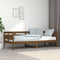 vidaXL - Slaapbank - massief - grenenhout - honingbruin - 90x200 - cm