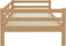 vidaXL - Slaapbank - massief - grenenhout - honingbruin - 90x200 - cm