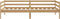 vidaXL - Slaapbank - massief - grenenhout - honingbruin - 90x200 - cm
