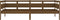 vidaXL - Slaapbank - massief - grenenhout - honingbruin - 90x200 - cm