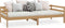 vidaXL - Slaapbank - massief - grenenhout - honingbruin - 90x200 - cm