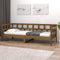 vidaXL - Slaapbank - massief - grenenhout - honingbruin - 90x200 - cm