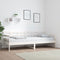 vidaXL - Slaapbank - massief - grenenhout - wit - 80x200 - cm