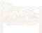 vidaXL - Slaapbank - massief - grenenhout - wit - 80x200 - cm