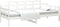 vidaXL - Slaapbank - massief - grenenhout - wit - 80x200 - cm