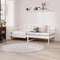vidaXL - Slaapbank - massief - grenenhout - wit - 80x200 - cm